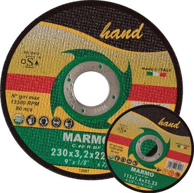 DISCO ABRASIVO TAGLIO MARMO HAND MM 115X22,2 H.MM 1,6 - 07132029