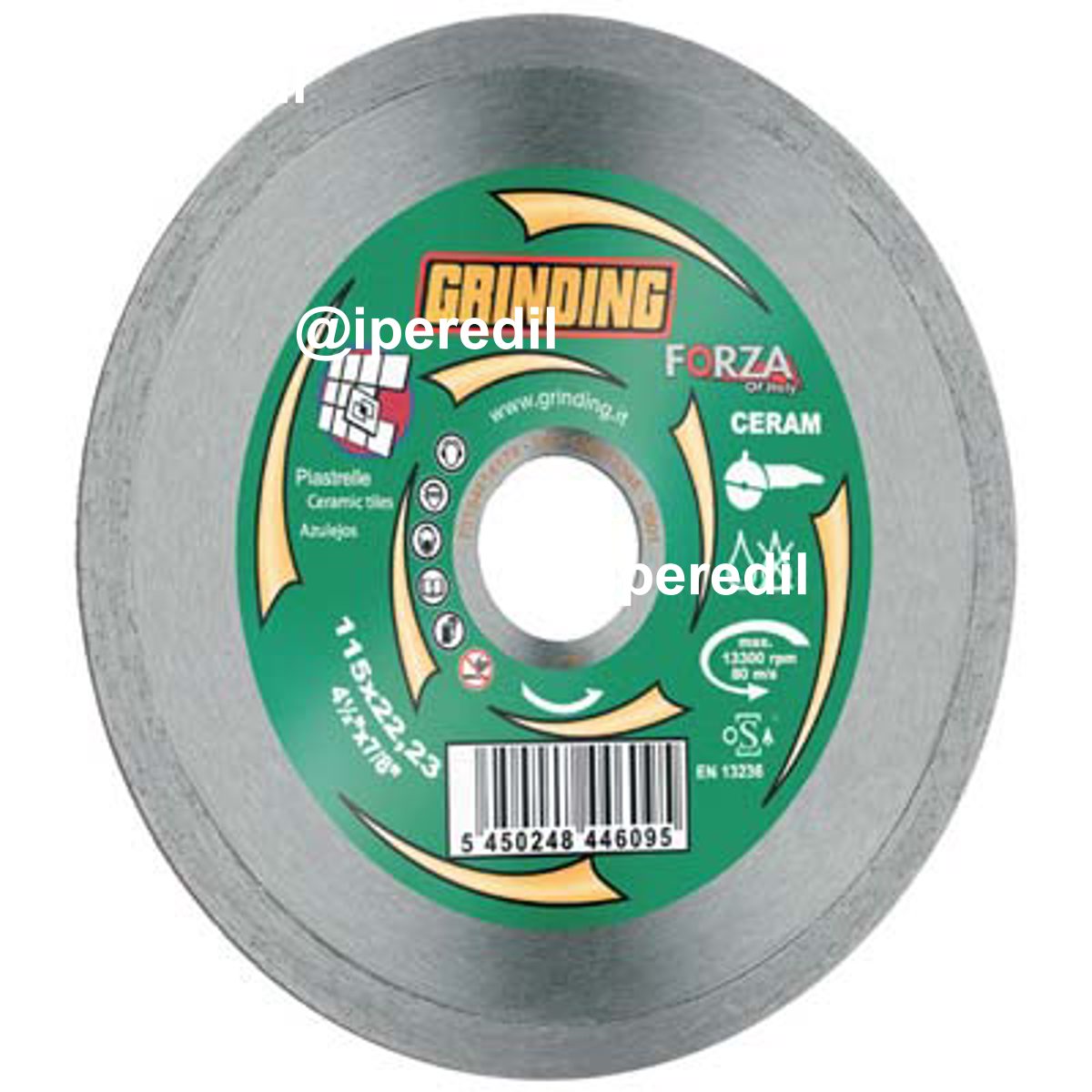 DISCO DIAMANTATO CORONA LISCIA FORZA GRINDING MM 115X22,2 H.MM 1,7 - 07133304