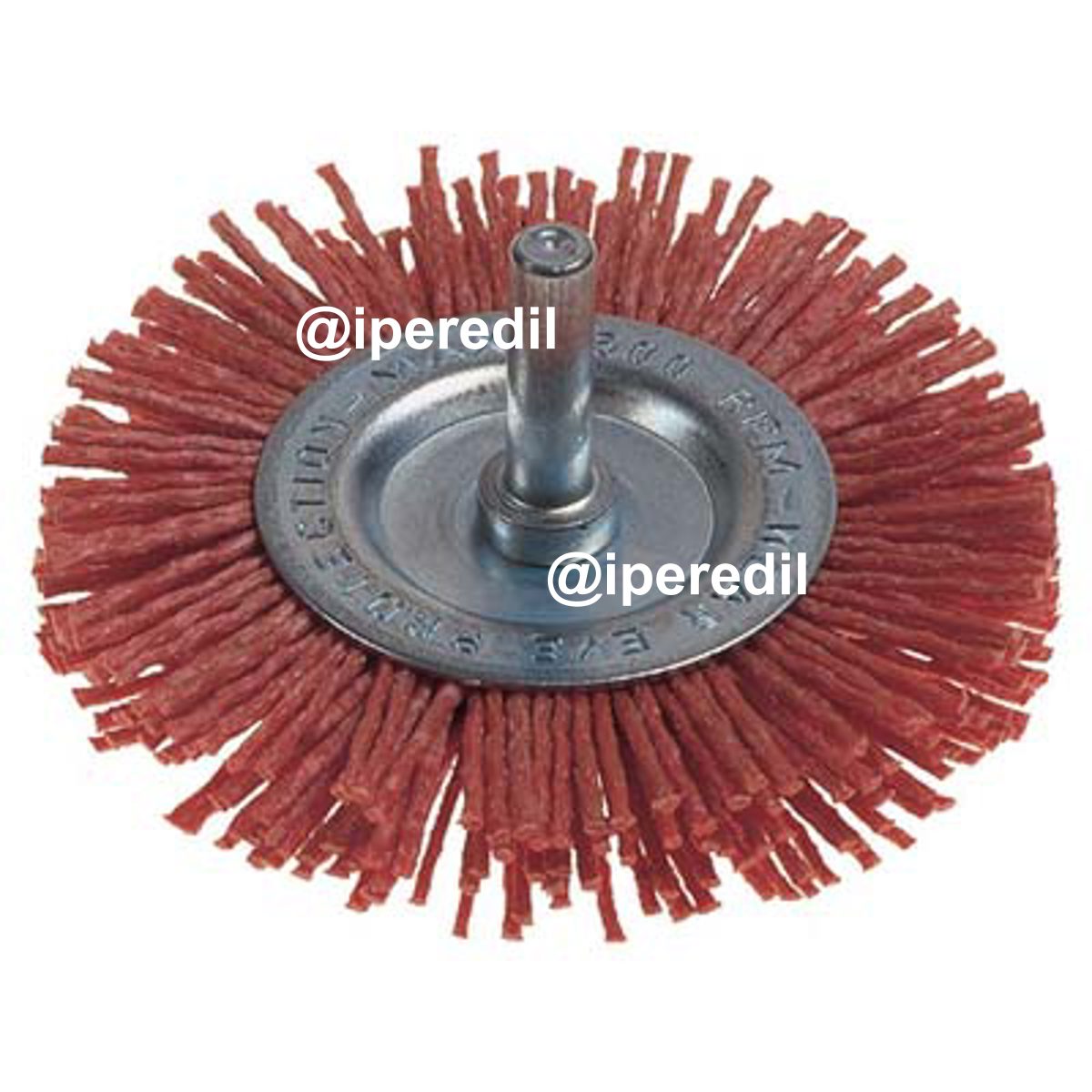 SPAZZOLA FIBRA CIRCOLARE + GAMBO PG 497.15 MM 100 GRANA 80 G.MM 6