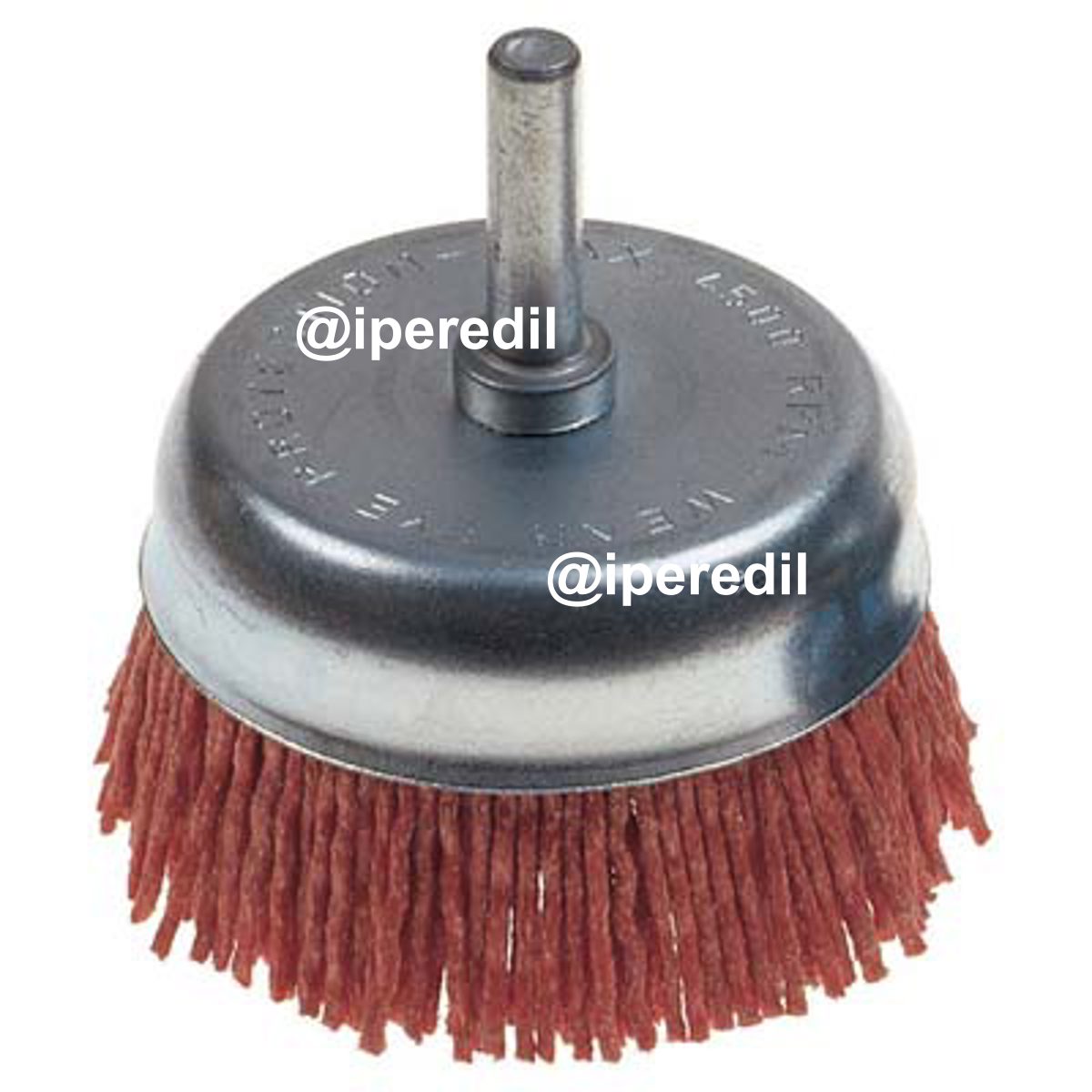 SPAZZOLA FIBRA A TAZZA + GAMBO PG 497.40 MM 70 GRANA 150 G.MM 6