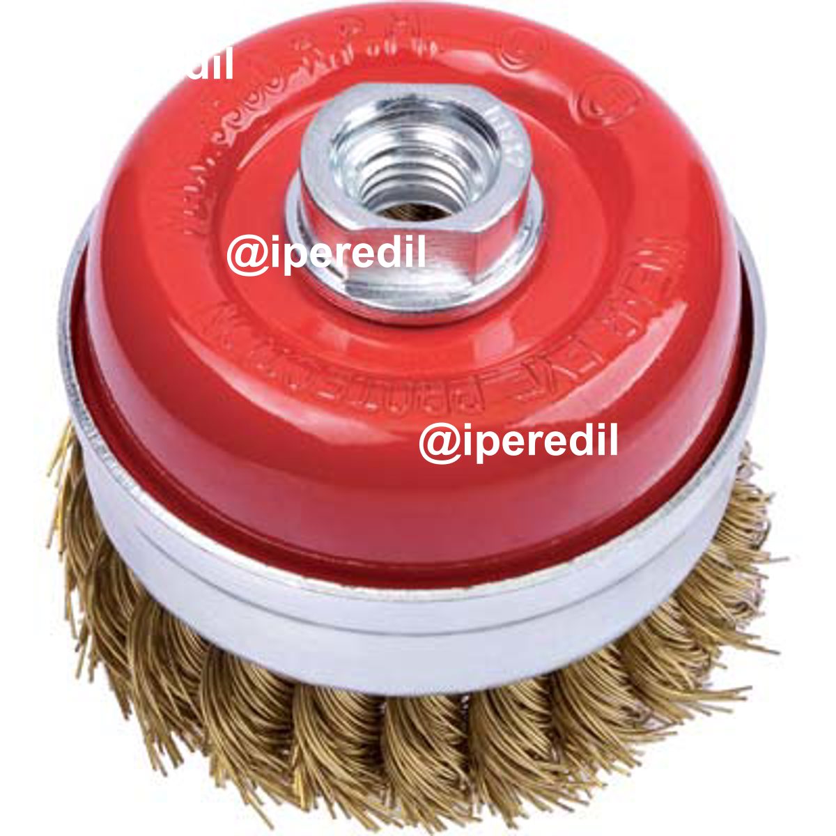 SPAZZOLA ACCIAIO RITORTO A TAZZA + FILETTO PG 485.70 MM 65 F.M14 - 07138075