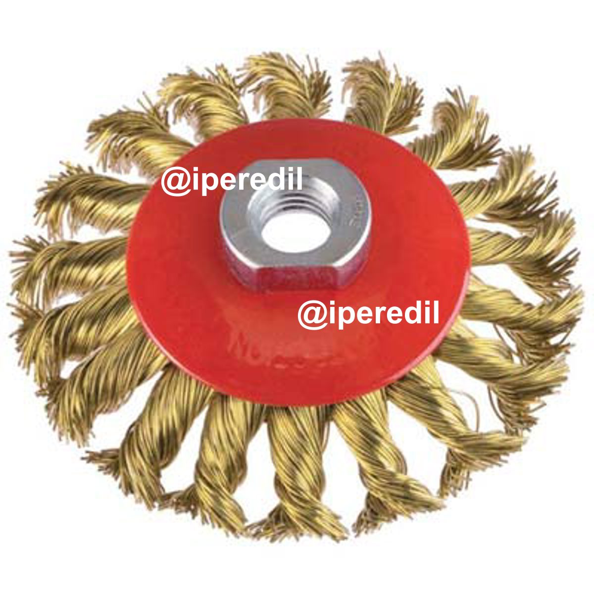 SPAZZOLA ACCIAIO RITORTO CONICA + FILETTO CEBO MM 100 F.M14 - 07138120