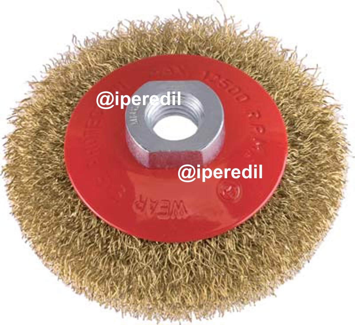 SPAZZOLA ACCIAIO CONICA + FILETTO PG 467.00 MM 90 F.M14 - 07138123