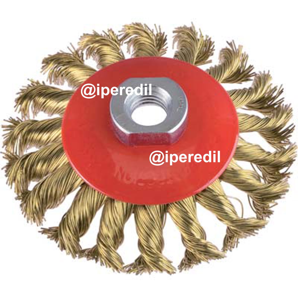SPAZZOLA ACCIAIO RITORTO CONICA + FILETTO PG 468.30 MM 100 F.M14 - 07138125