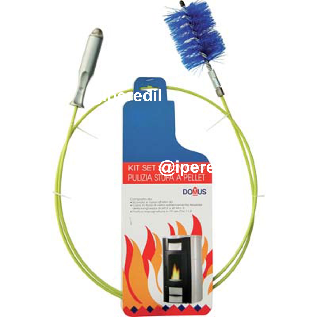 SCOVOLO KIT PULIZIA STUFA PELLET DOMUS MM 80 H.MT 2,00 - 07138871