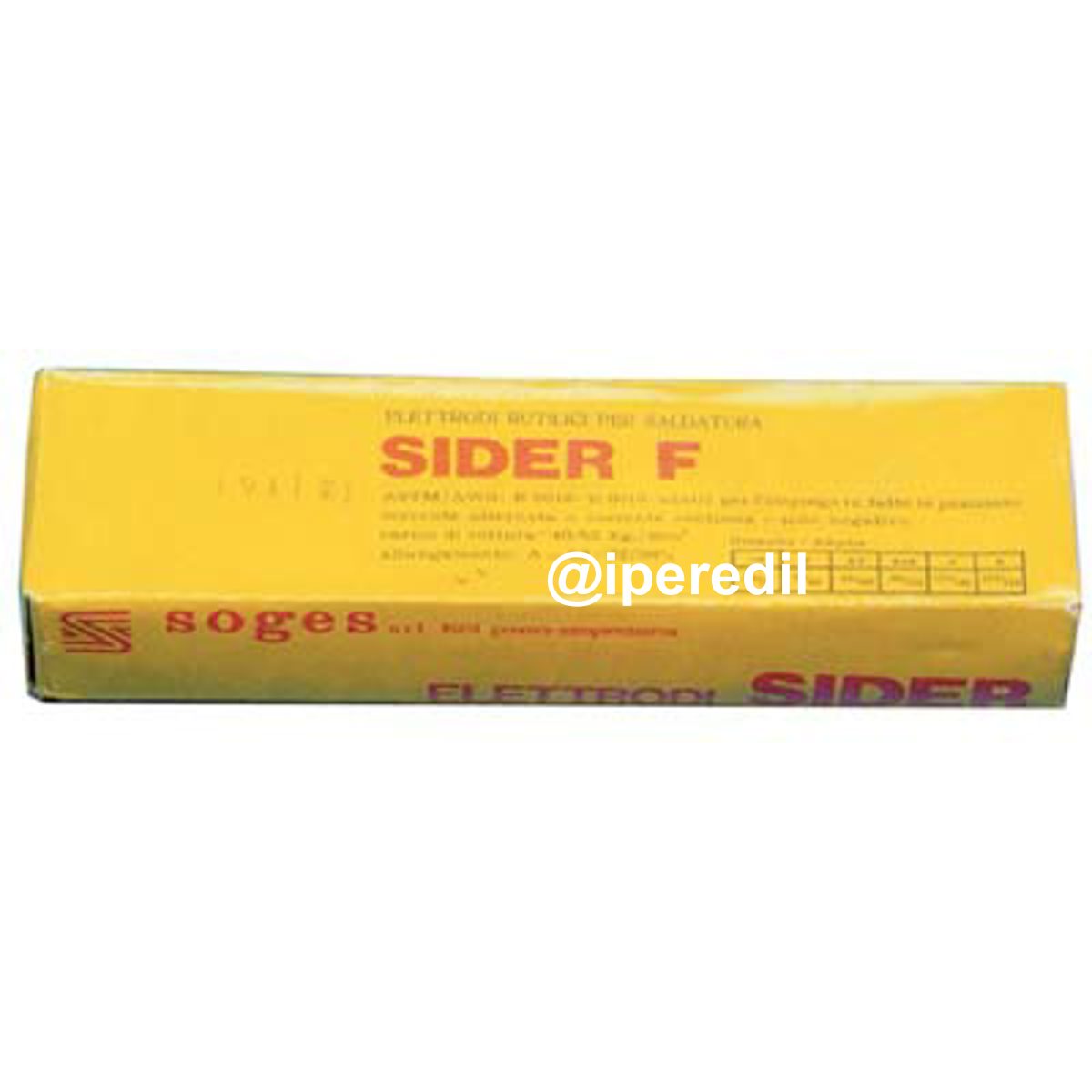 ELETTRODO RUTILICO SIDER F MM 2,50X300 CF=PZ 825 (3X275) - 07140104