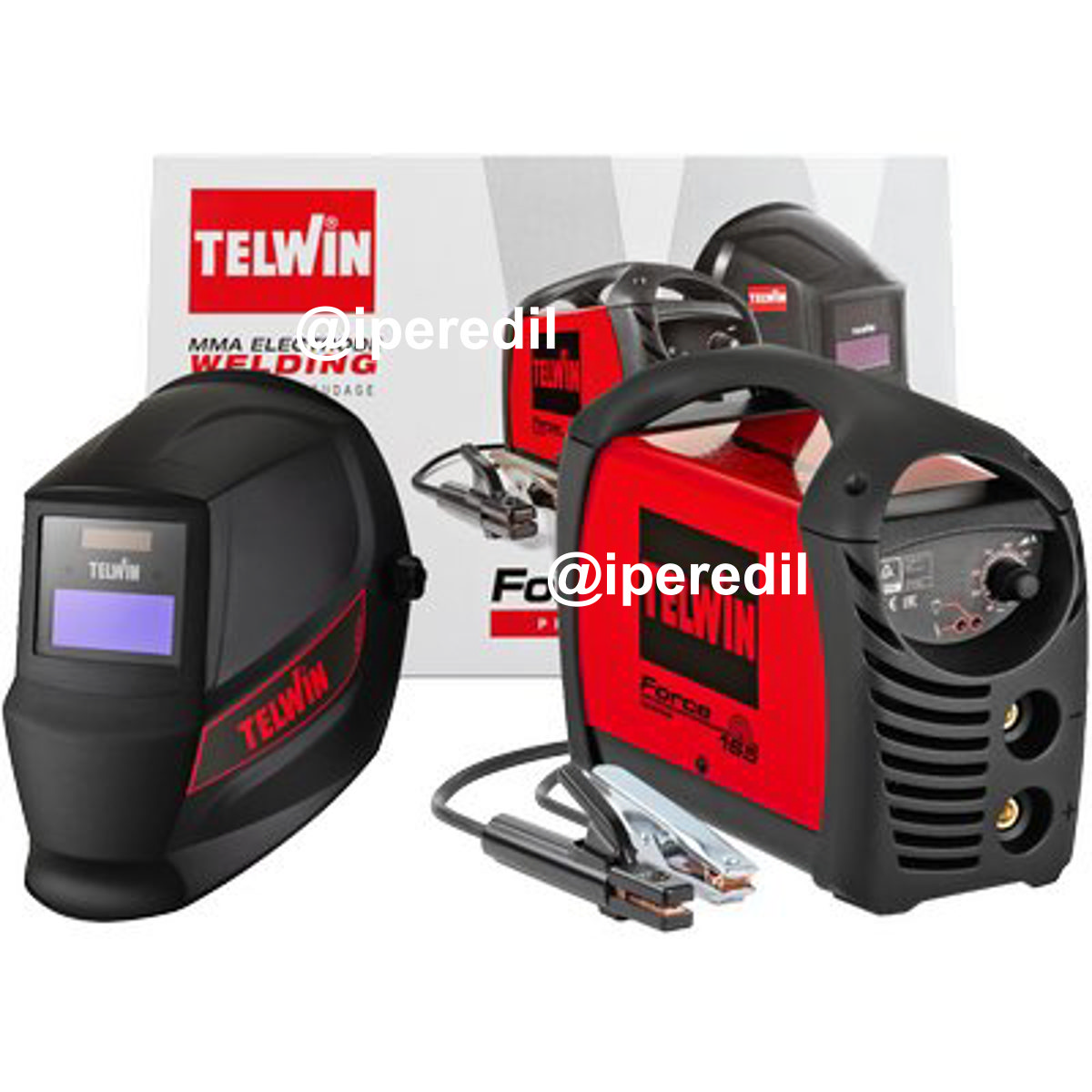 SALDATRICE INVERTER FORCE 165 + MASCHERA TELWIN VOLT 230 A 150