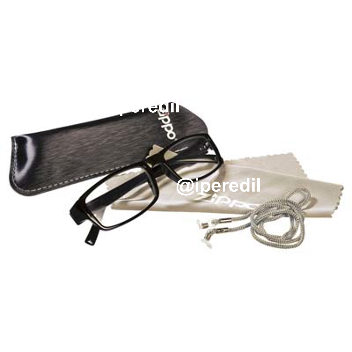 CUSTODIA OCCHIALE LETTURA ZIPPO CORDINO + PEZZA MICROFIBRA