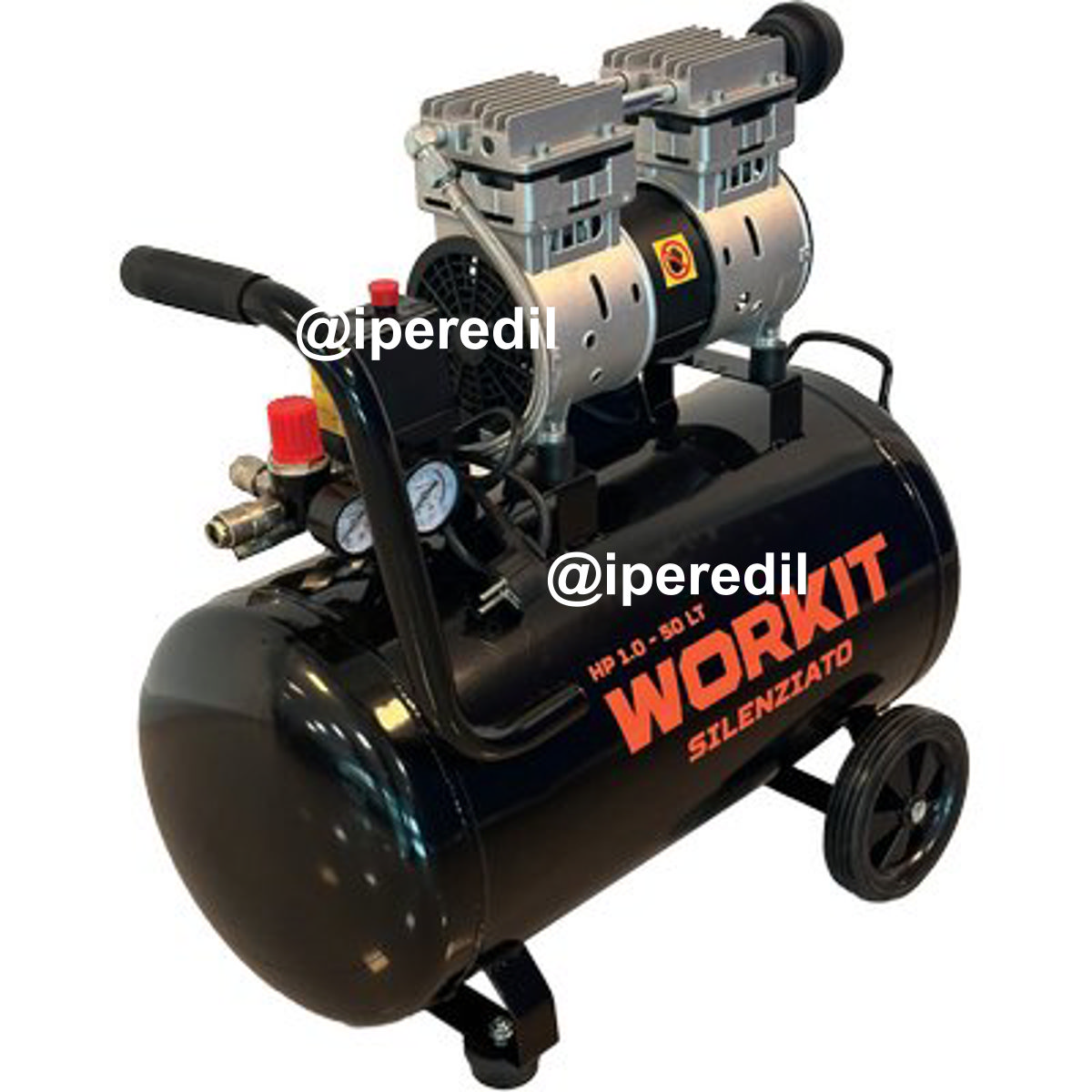 COMPRESSORE AC SILENZIATO WORKIT SECCO LT 50 HP 1,0 - 07321251
