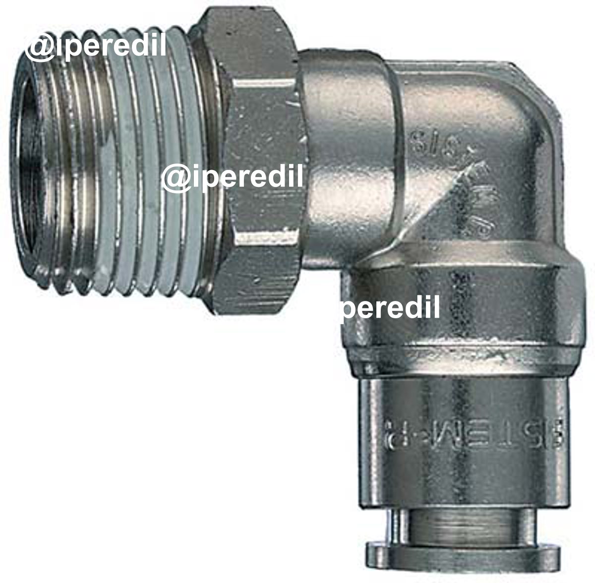 GOMITO GIREVOLE AUTO FILETTO MASCHIO AC 50/CG ANI MM 8X1/4M