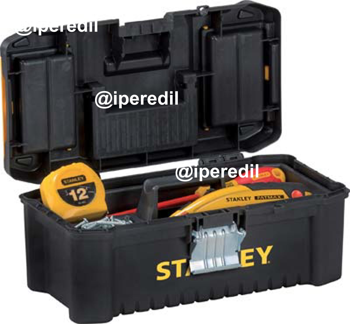 CASSETTA PORTAUTENSILI ESSENTIAL STANLEY 12,5" CHIUSURA METAL CM 32X19 H.CM 13 STST1-75515