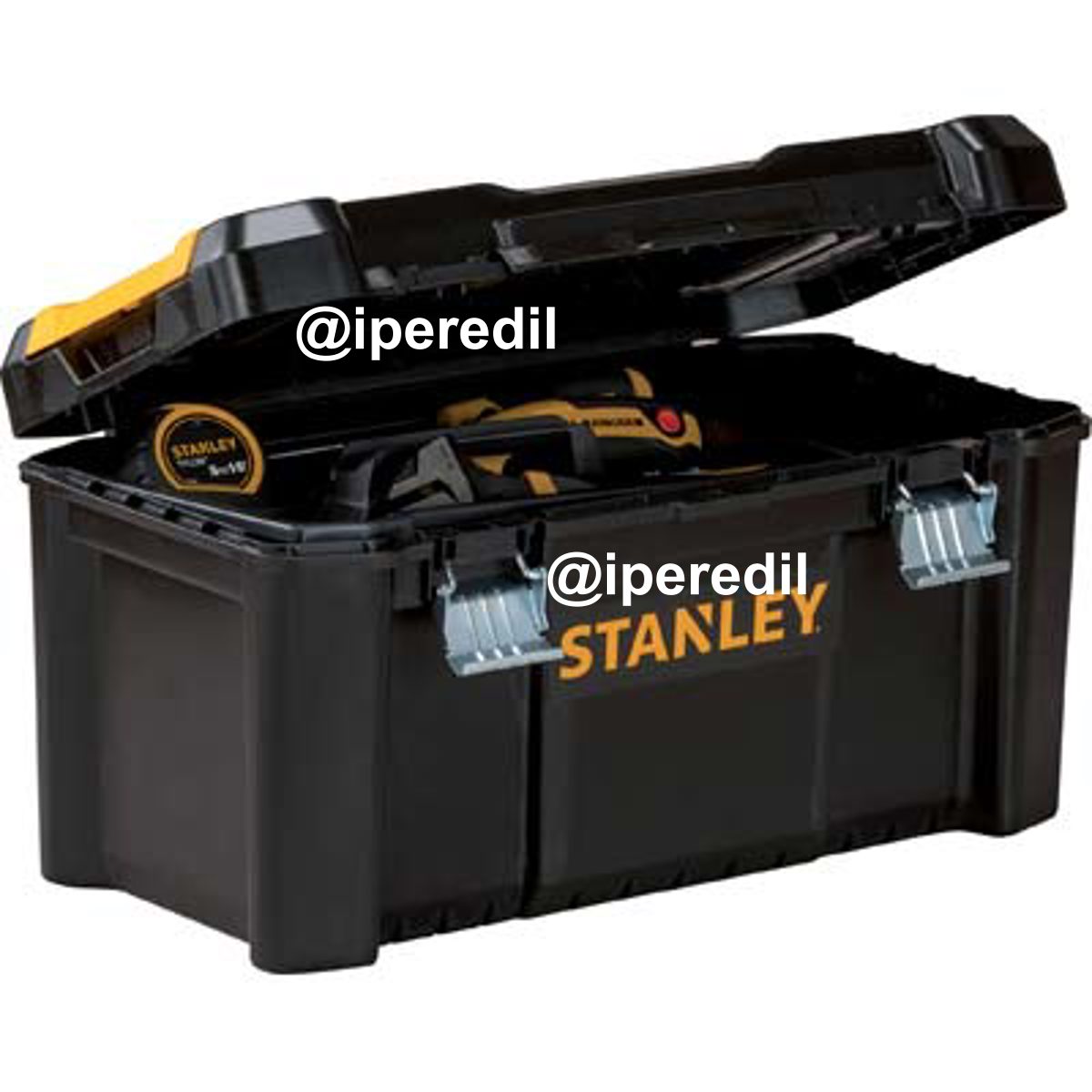 CASSETTA PORTAUTENSILI ESSENTIAL STANLEY 19" CHIUSURA METAL CM 48X25 H.CM 25 STST1-75521 - 07330037