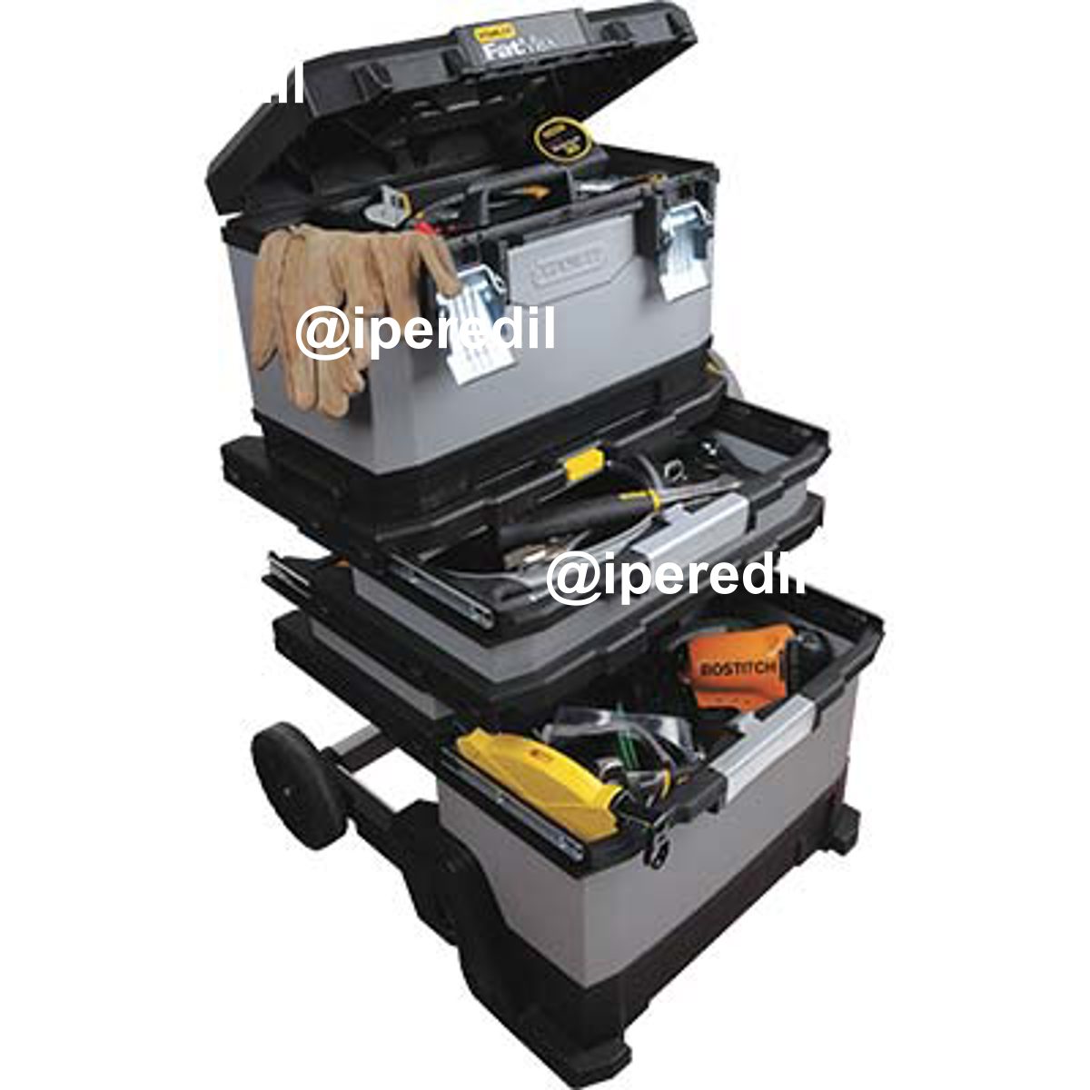 MOBILE PORTAUTENSILI 4 IN 1 SU RUOTE STANLEY CM 56X38 H.CM 89 1-95-622 - 07330193