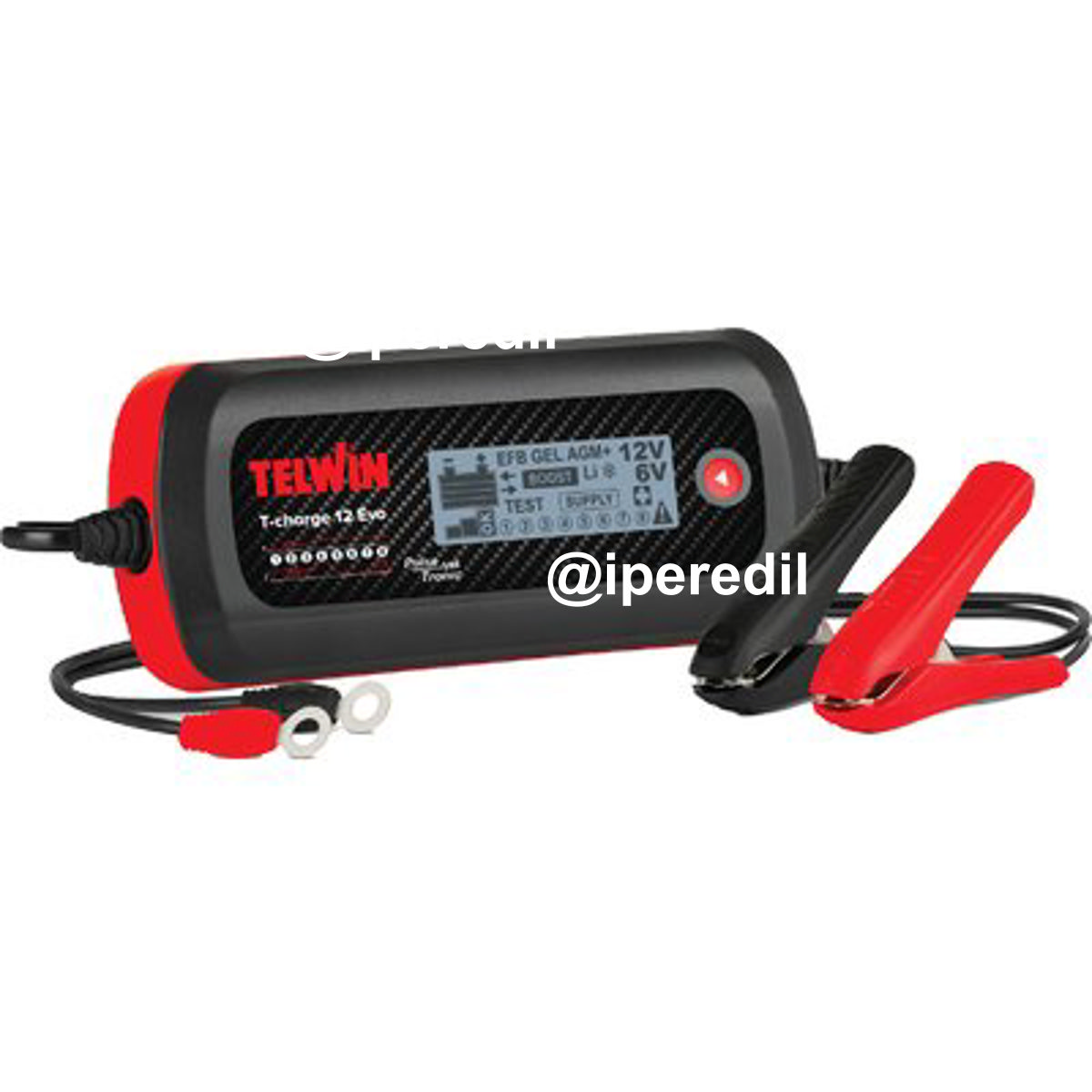 CARICABATTERIA T-CHARGE 12 EVO NEW TELWIN VOLT 6/12 + LITIO AH 2/70