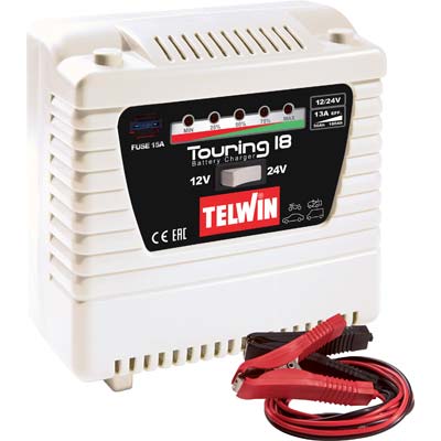 CARICABATTERIA TOURING 18 TELWIN VOLT 12/24 AH 60-50/180-115