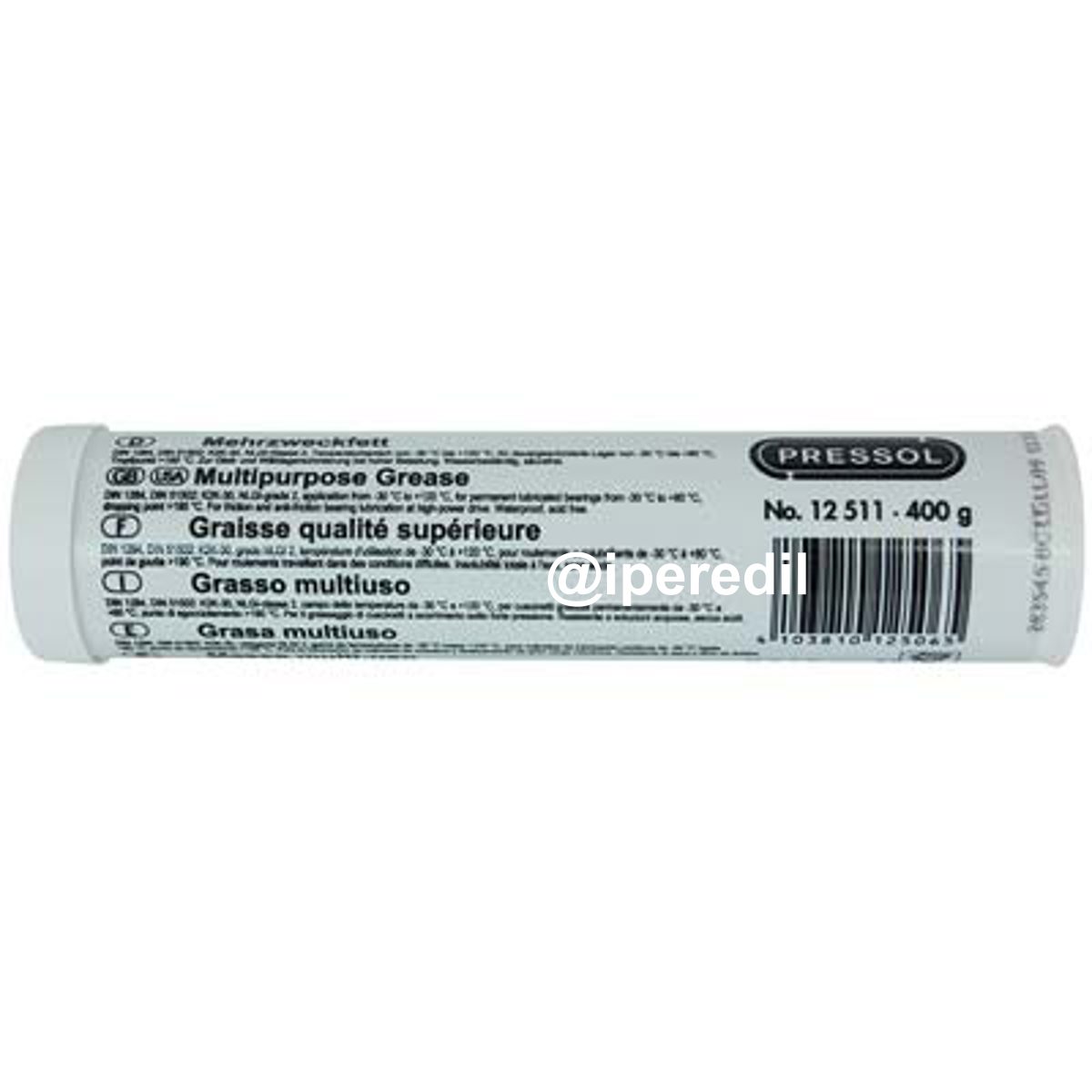 GRASSO CARTUCCIA 12511 PRESSOL MM 52X240 GR 400