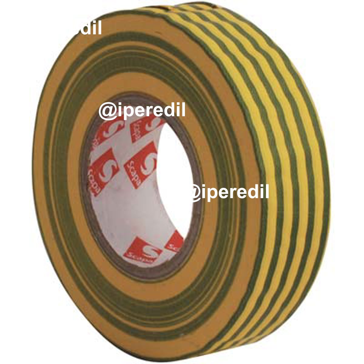 NASTRO PVC ISOLANTE SCAPA GIALLO VERDE MM 19 ML 25
