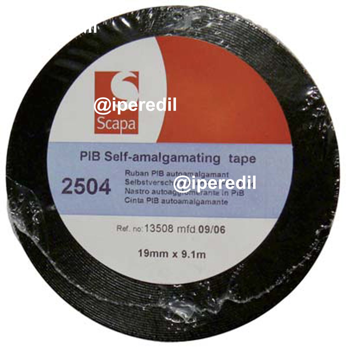 NASTRO AUTOAGGLOMERANTE SCAPA NERO MM 19 ML 9,1 SP MM 0,75