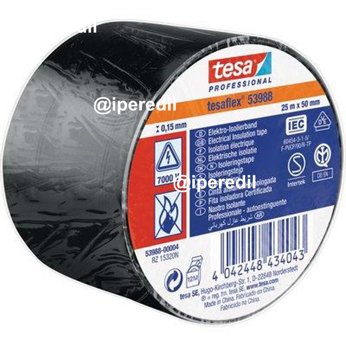 NASTRO PVC ISOLANTE IMQ TESA NERO MM 50 ML 25 - 07400332