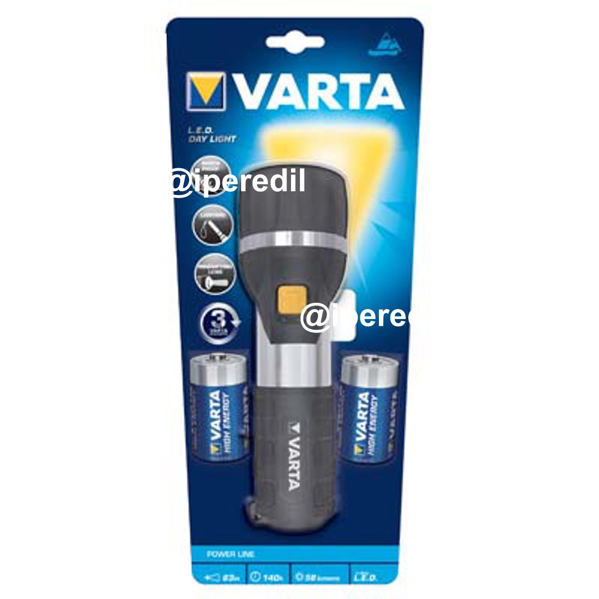 TORCIA LED DAY LIGHT VARTA LED 7 2XTORCIA D INCLUSE