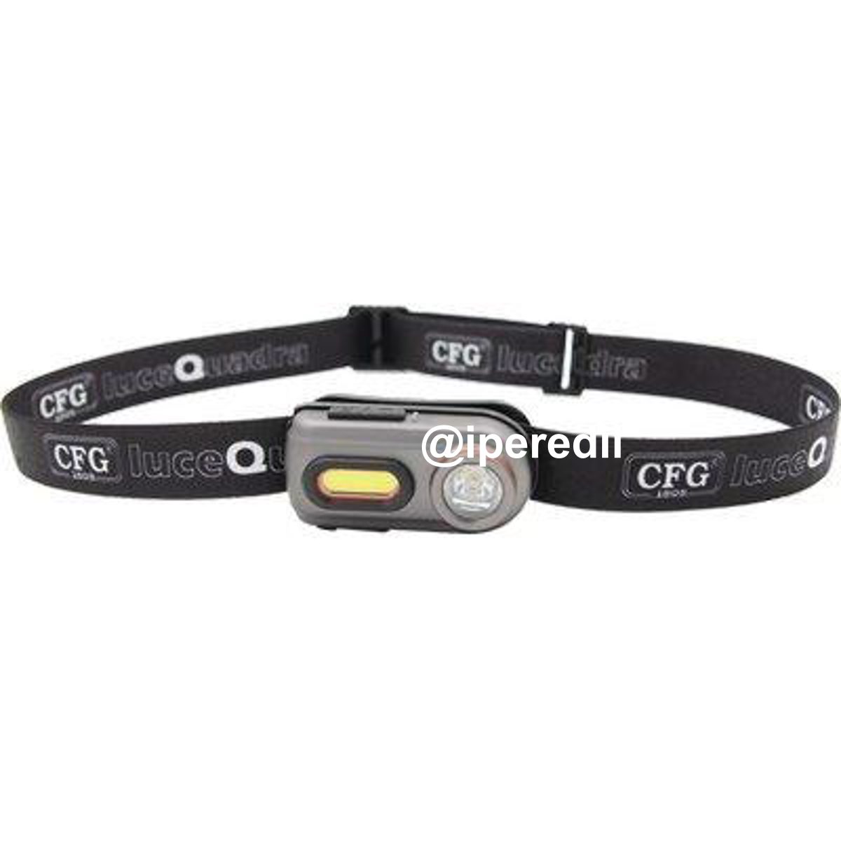 TORCIA FRONTALE TWIN LIGHT LED LUCE QUADRA RICARICABILE LUMEN 100 MULTIFUNZIONE - 07400857