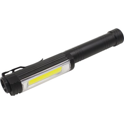 TORCIA LED NERO CALAMITO LUCE QUADRA LUMEN 350 3XSTILO AA INCLUSE + MAGNETE