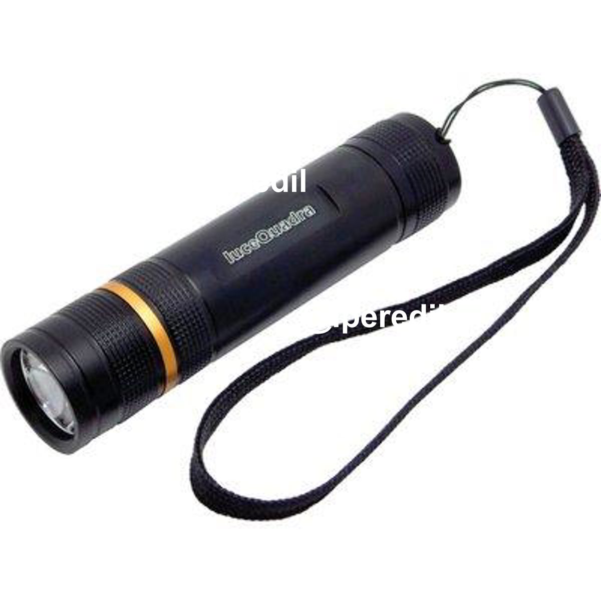 TORCIA LED NERO LED 3 LUCE QUADRA WATT 3 3XMINI STILO AAA INCLUSA