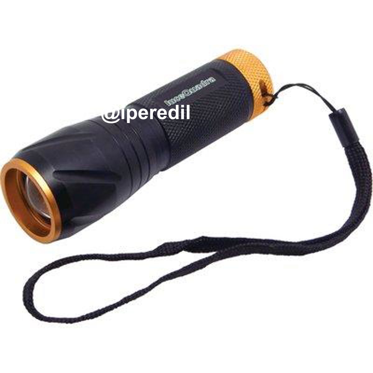 TORCIA LED NERO LED 5 LUCE QUADRA WATT 5 3XMINI STILO 3XAAA INCLUSE