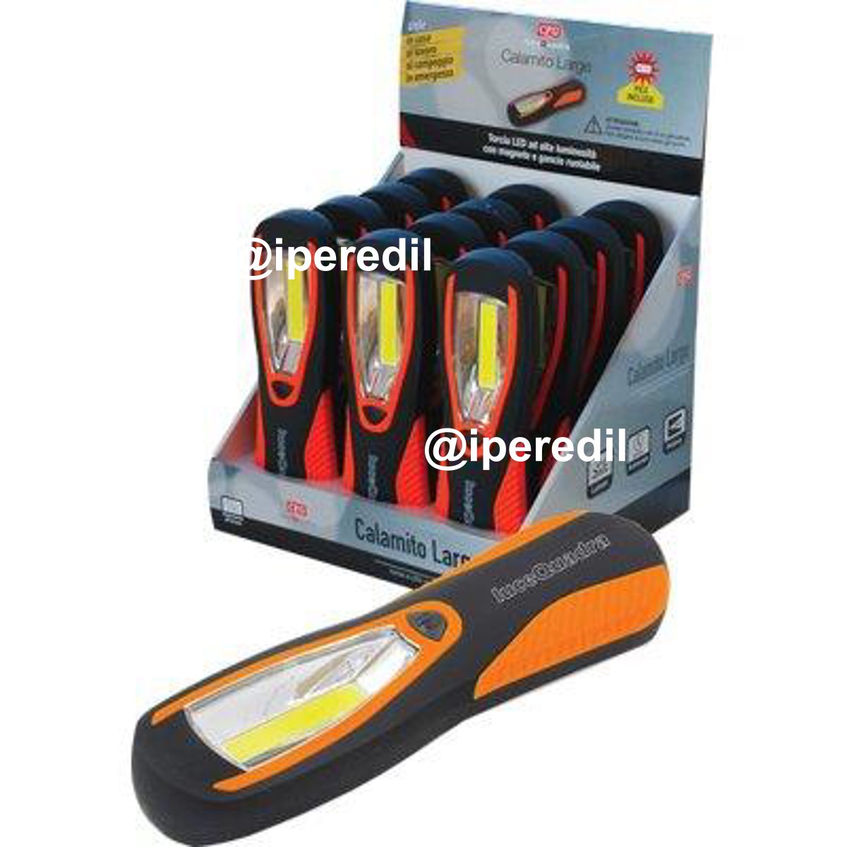 TORCIA LED CALAMITO LARGE EXPO LUCE QUADRA LUMEN 200 3XMINI STILO AAA INCLUSE CF=PZ 12