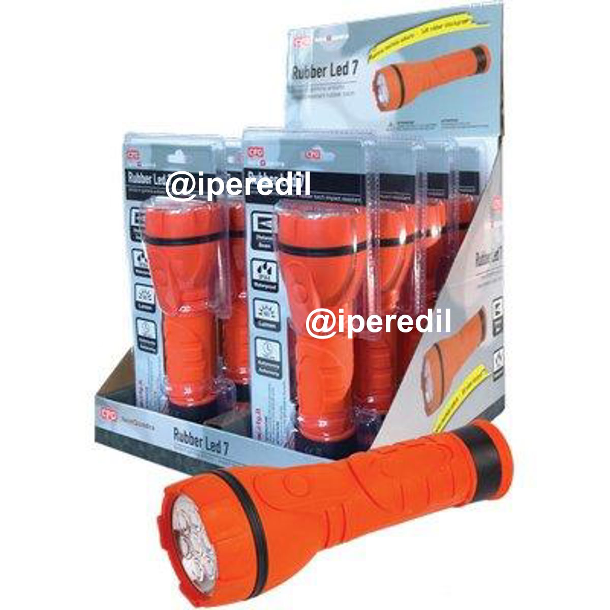 TORCIA LED RUBBER LED 7 EXPO LUCE QUADRA LUMEN 115 2XTORCIE D NON INCLUSE CF=PZ 8