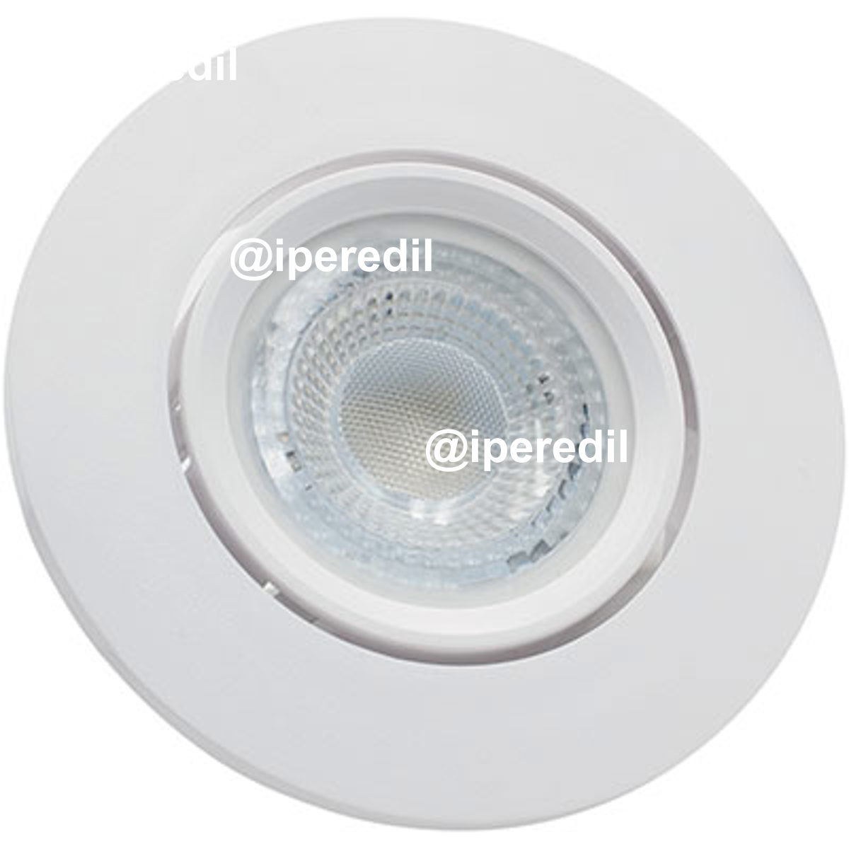 FARETTO INCASSO TONDO KLIRS CENTURY BIANCO MM 90 ORIENTABILE