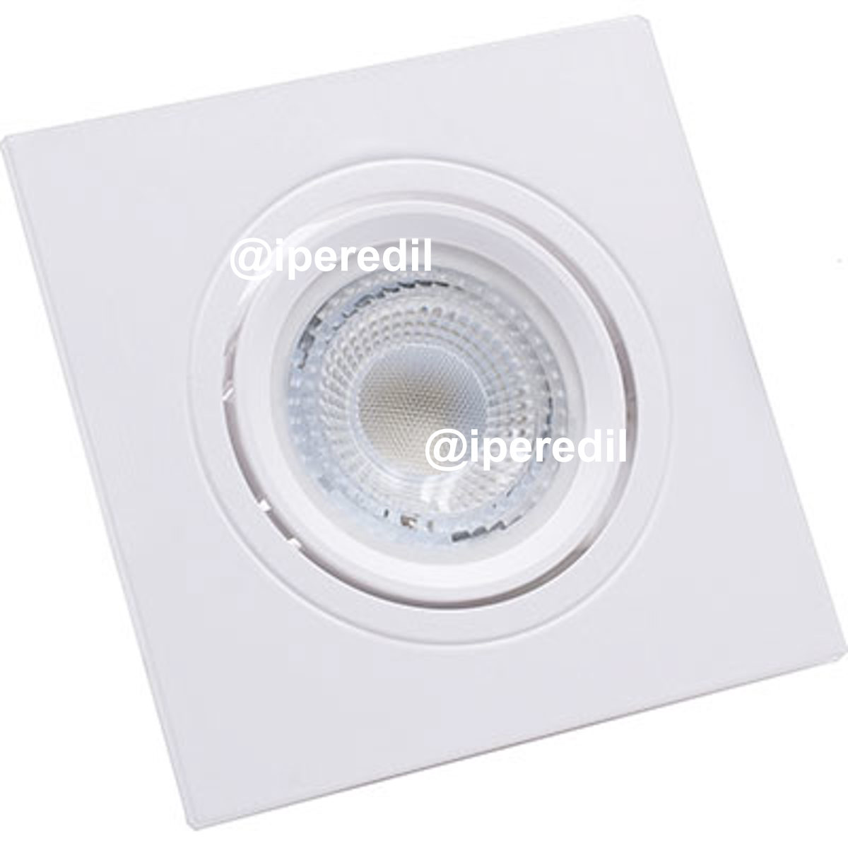 FARETTO INCASSO QUADRATO KLISS CENTURY BIANCO MM 93X93 ORIENTABILE