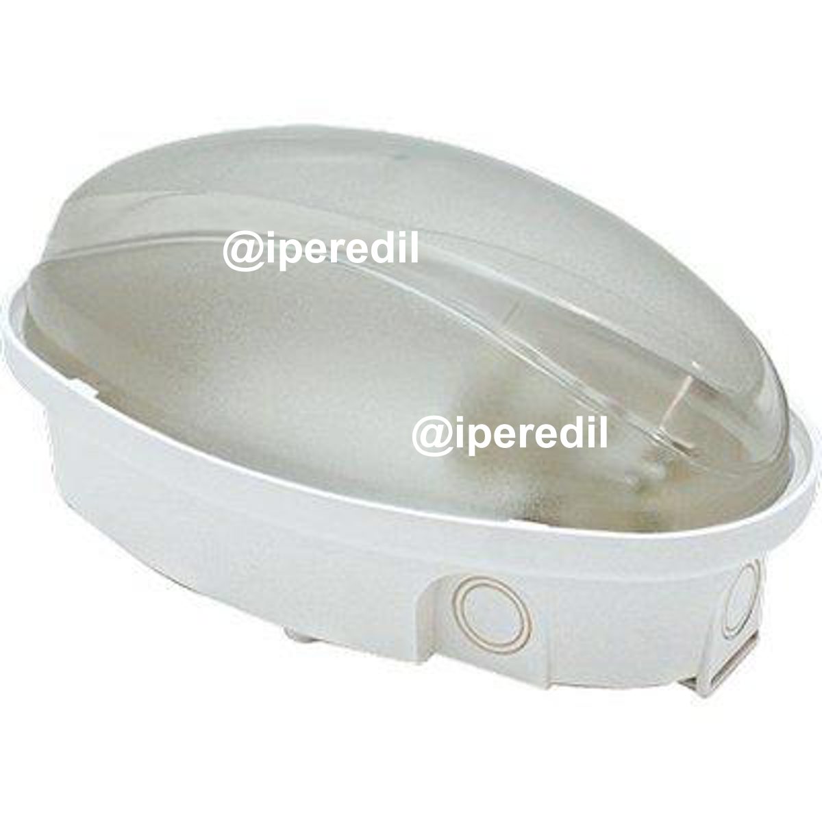 PLAFONIERA PPL OVALE PANDA FME BIANCA VOLT 230 WATT MAX 60 E27 CM 21X12 H.CM 11 - 07401780