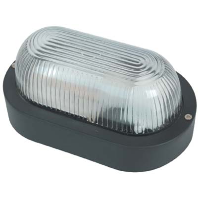 PLAFONIERA PPL OVALE NERO VOLT 230 WATT MAX 60 E27 CM 21X12 H.CM 9,5