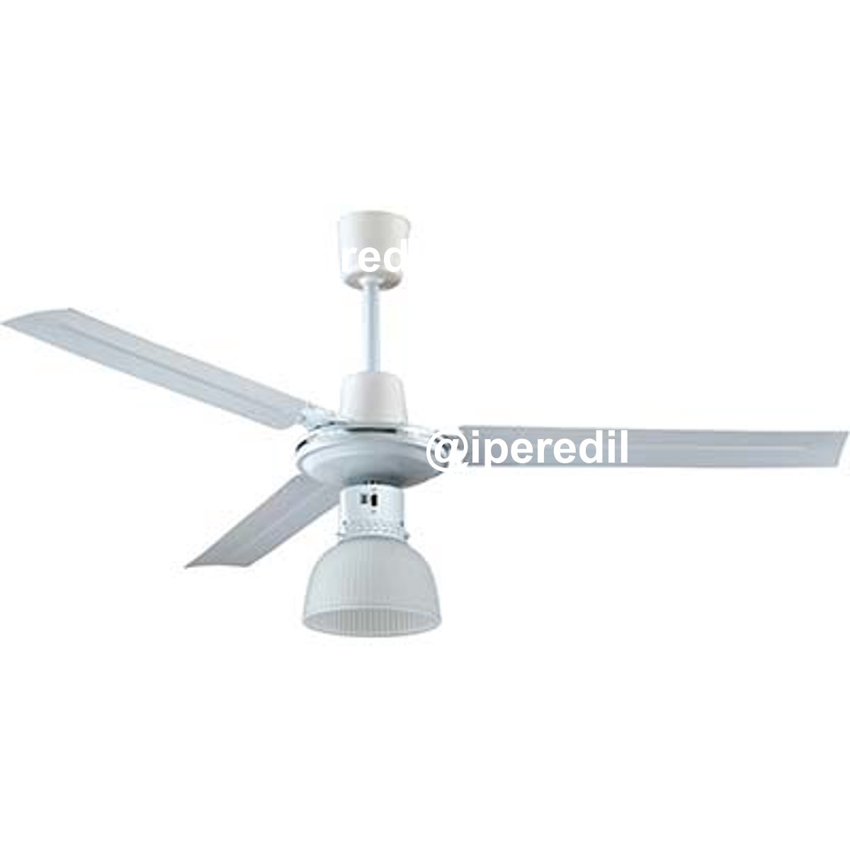 VENTILATORE DA SOFFITTO INDUSTRIAL + LUCE EFFE BIANCO VOLT 230 WATT 65 CM 120 VEL 5 + INV