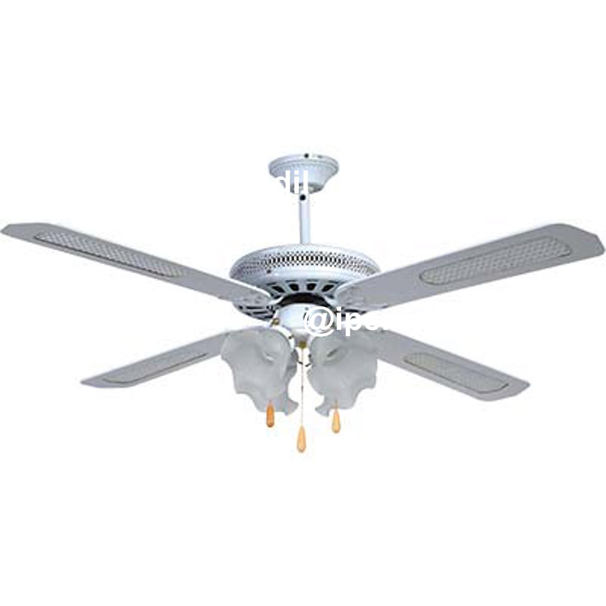 VENTILATORE DA SOFFITTO COUNTRY EFFE BIANCO VOLT 230 WATT 70 CM 130 VEL 3 +4 LUCI + INV