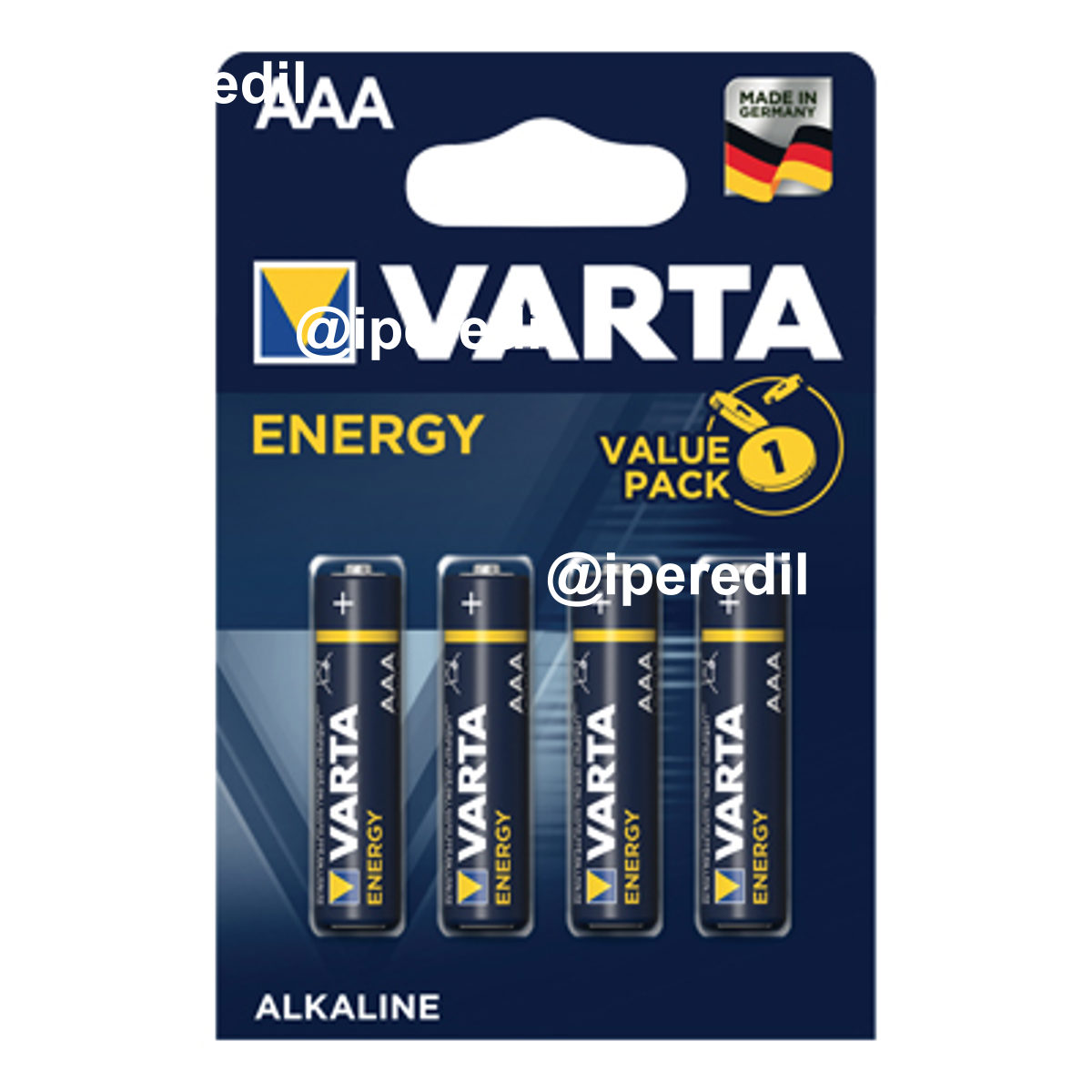 PILA MINI STILO AAA ENERGY VARTA ALCALINA VOLT 1,5 CF=PZ 4
