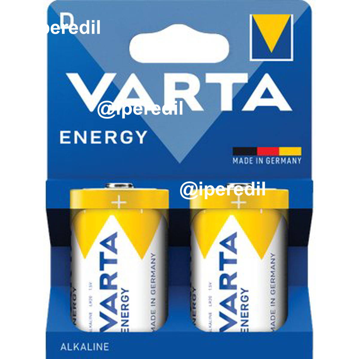 PILA TORCIA D ENERGY VARTA ALCALINA VOLT 1,5 CF=PZ 2