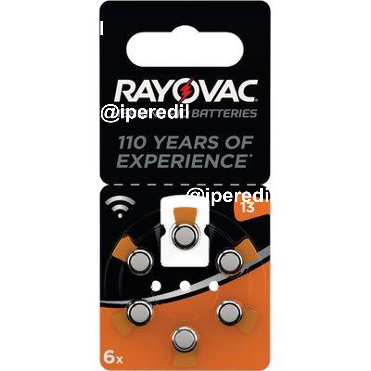 PILA APPARECCHIO ACUSTICO RAYOVAC 13 VARTA ARANCIO CF=PZ 6