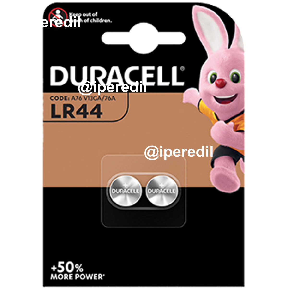 PILA SPECIALISTICA LR44 DURACELL ALCALINA VOLT 1,5 CF=PZ 2