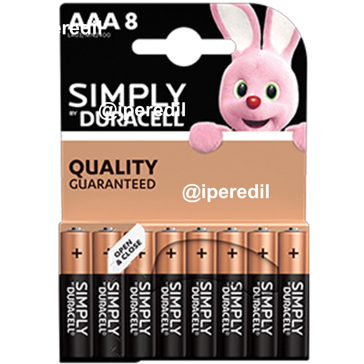 PILA MINI STILO AAA SIMPLY DURACELL ALCALINA VOLT 1,5 CF=PZ 8