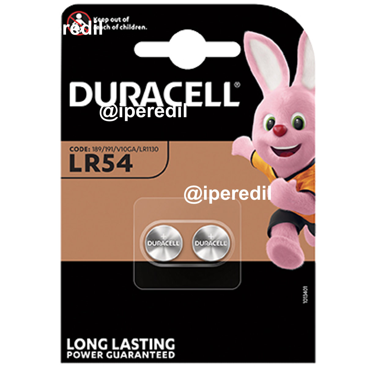 PILA SPECIALISTICA LR54 DURACELL ALCALINA VOLT 1,5 CF=PZ 2