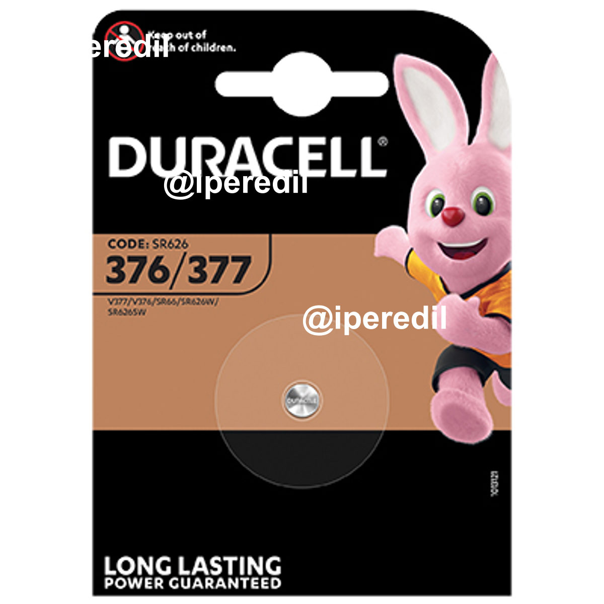 PILA SPECIALISTICA 377 DURACELL OSSIDO ARGENTO VOLT 1,5