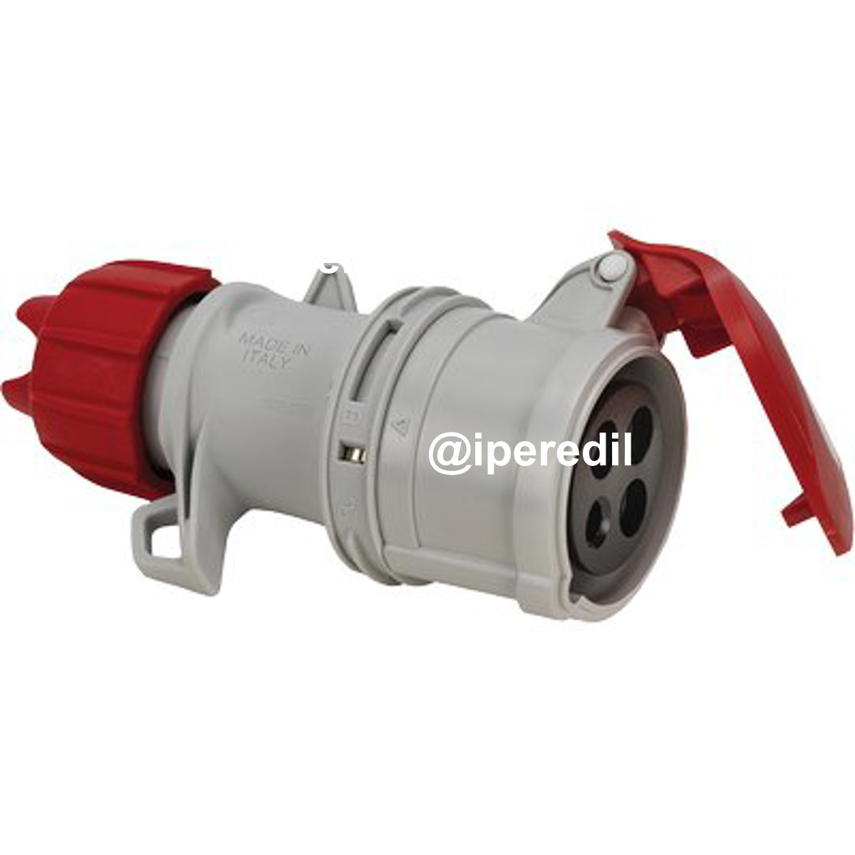 PRESA MOBILE INDUSTRIALE ROSSA FME 3P+T 16A IP55