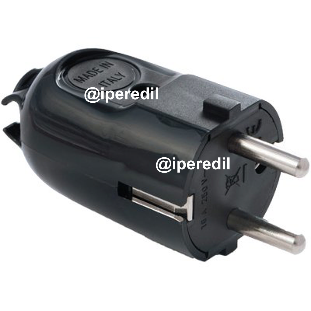 SPINA MOBILE SCHUKO FME NERO 2P+T 16A