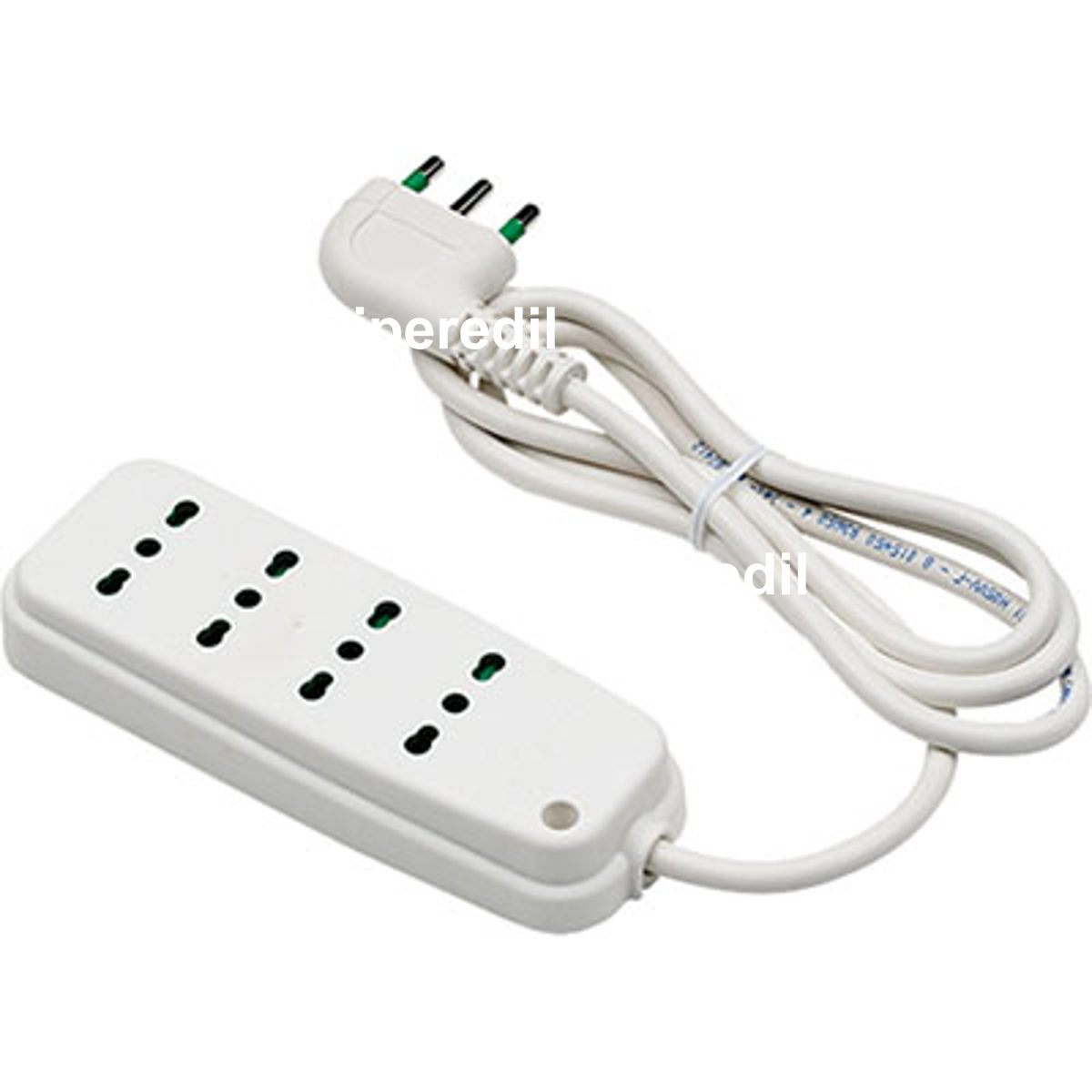 MULTIPRESA BIPASSO RETAIL FME BIANCO POSTI 4 2P+T 16A N°XMMQ 3X1,0 MT 1,5