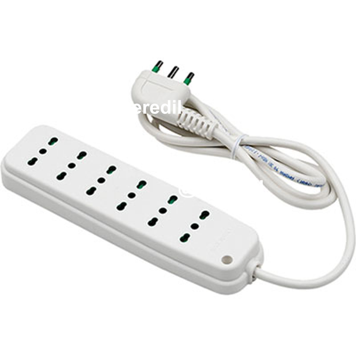 MULTIPRESA BIPASSO RETAIL FME BIANCO POSTI 6 2P+T 16A N°XMMQ 3X1,0 MT 1,5