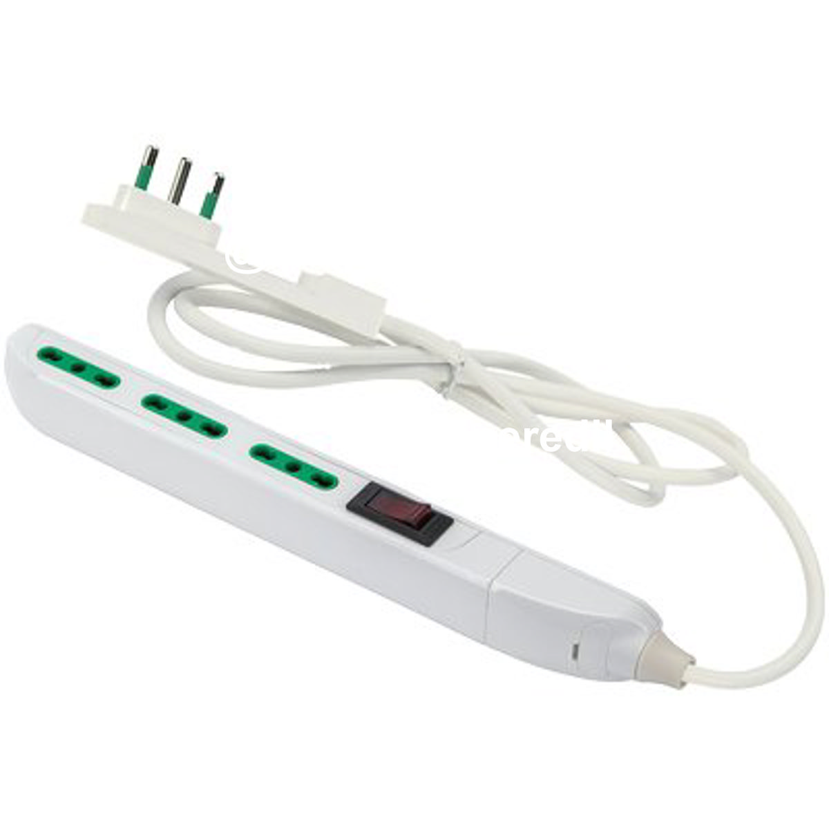 MULTIPRESA BIPASSO SLIM + TERMICO FME BIANCO POSTI 3 2P+T 10A N°XMMQ 3X0,75 MT 1,5