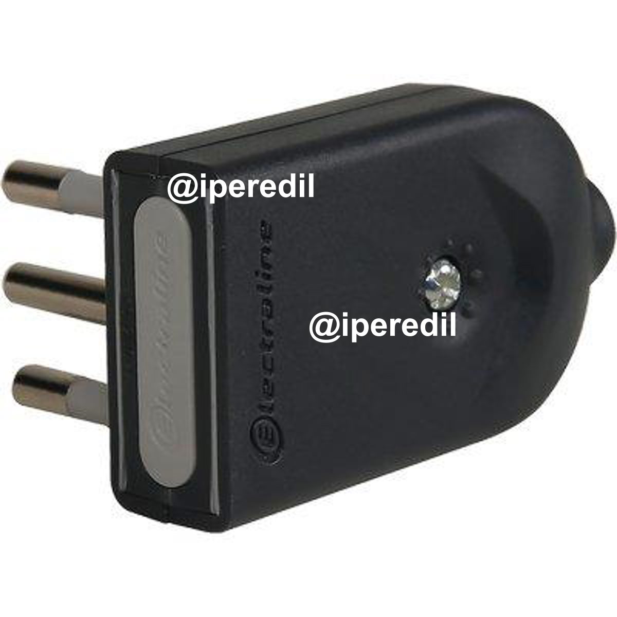 SPINA MOBILE ORIENTABILE ELECTRALINE NERO 2P+T 10A
