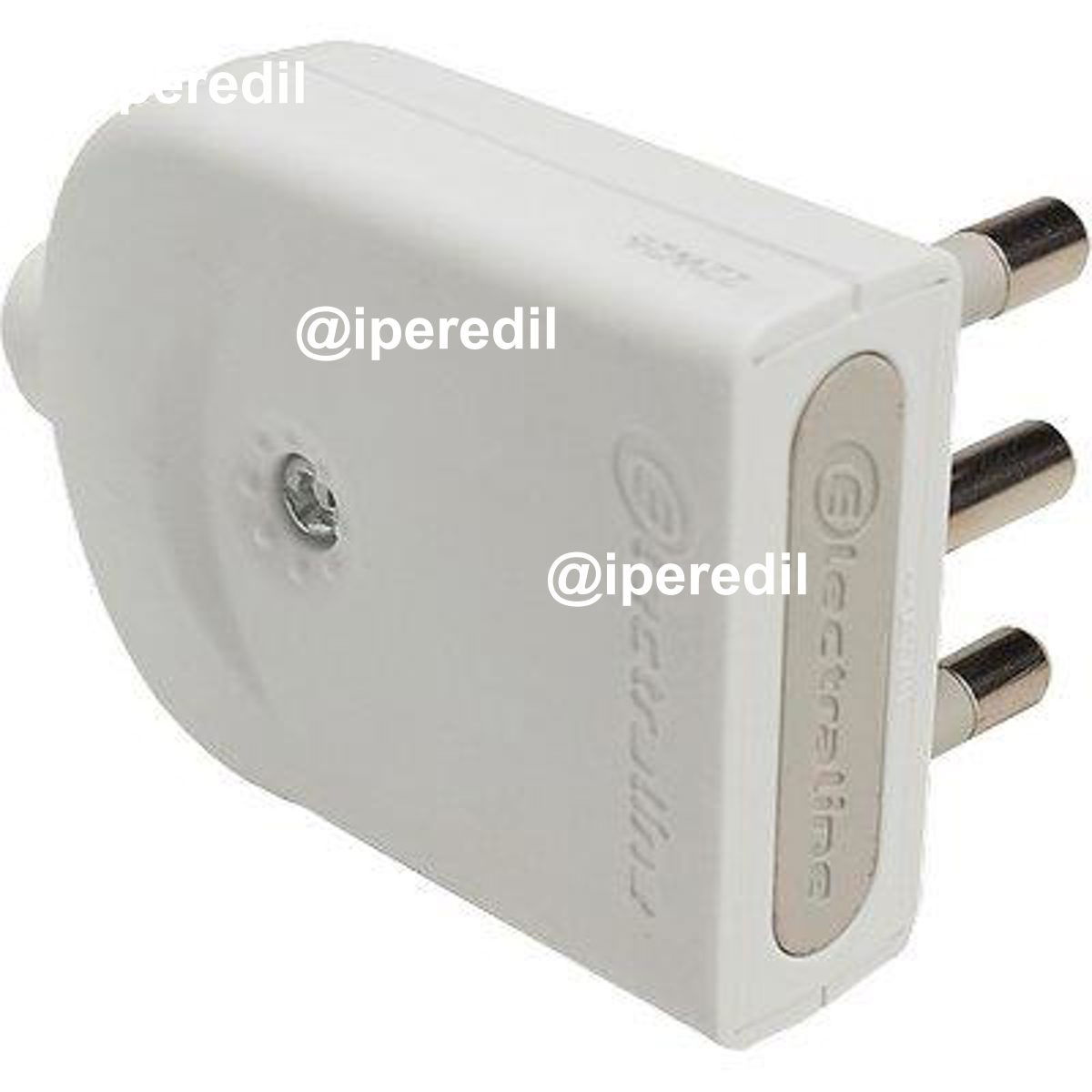 SPINA MOBILE ORIENTABILE ELECTRALINE BIANCO 2P+T 16A